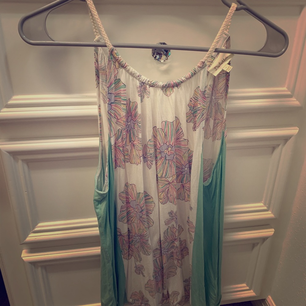 Anthropologie Floral Tank